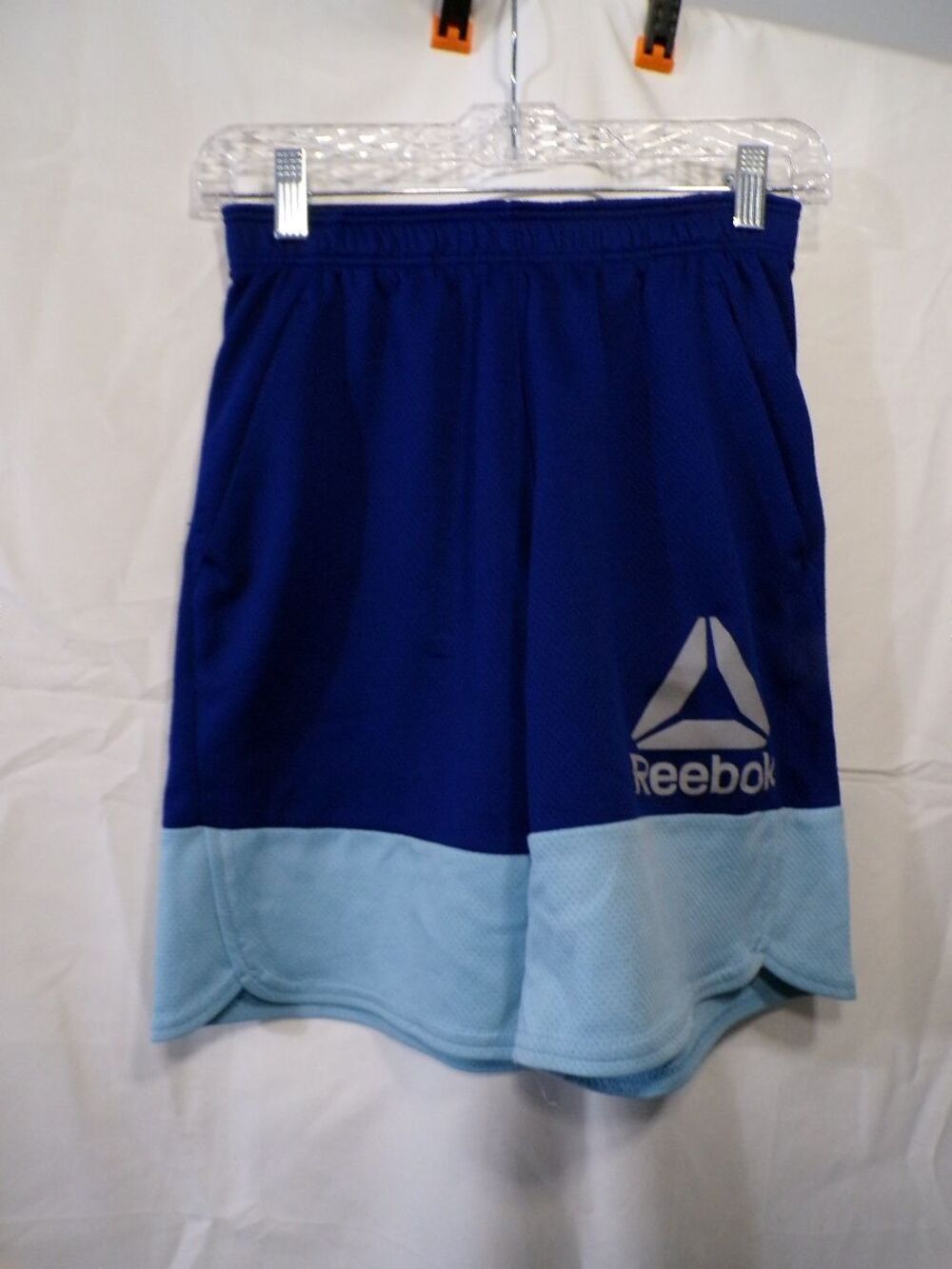 Reebok Boys Athletic Two-Tone Blue Colorblock Shorts 14-16 Regular